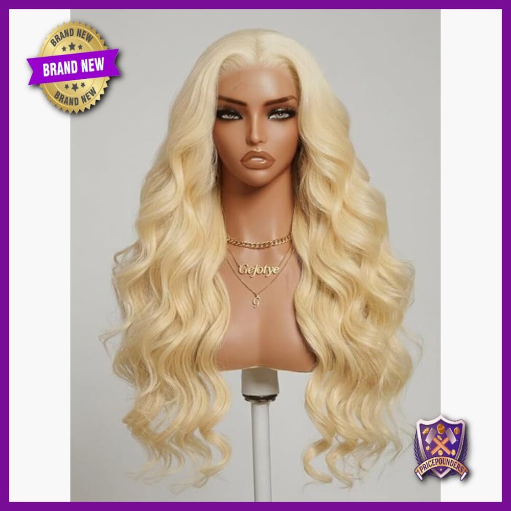 26 Inch Human Hair Lace Front Wig 180% Density Body Wave HD Lace
